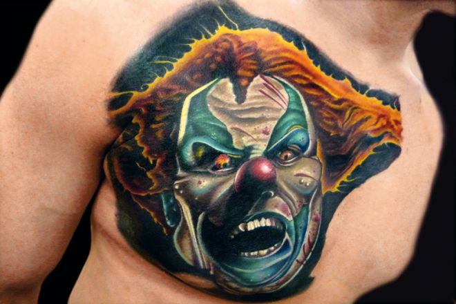 strašidelné tetování