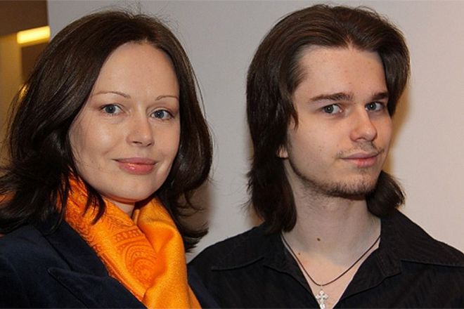 Irina Bezruková se svým synem