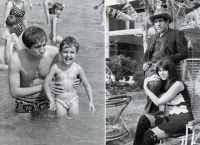 Adriano Celentano със сина си и Клаудия Море