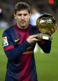 Lionel Messi se zlatou koulí