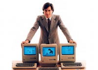 Steve Jobs a Apple počítač Macintosh výtvory