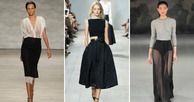 Černá sukně - nejmódnější styly a co nosit?