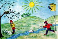 رسومات للأطفال حول موضوع الربيع 2