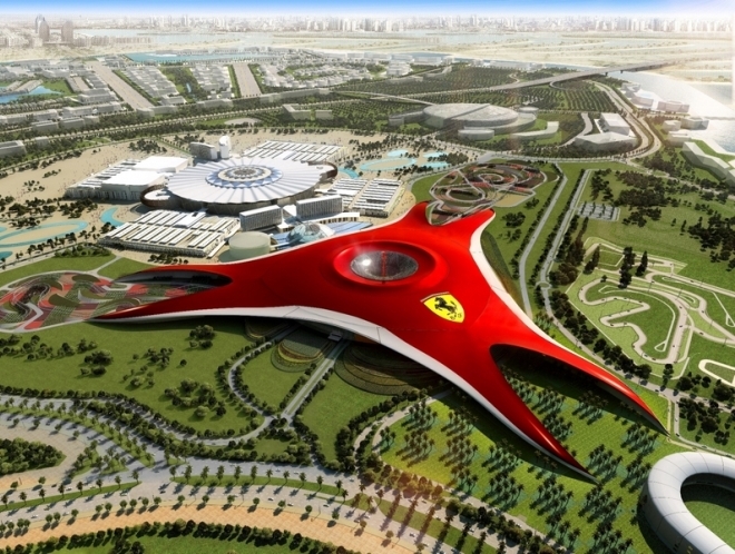 Světový park Ferrari v Abú Dhabí