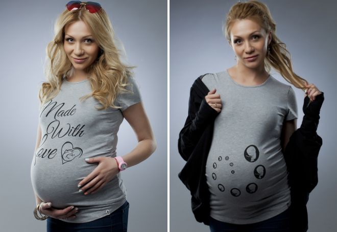 смешни тениски за бременни жени