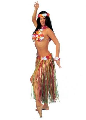 Хавайски партийни костюми със собствени ръце 10