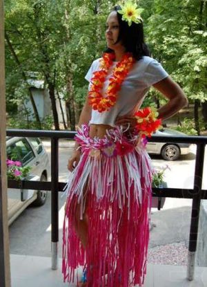 Хавайски партийни костюми със собствените си ръце 11