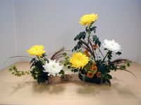 Ikebana الخريف مع يدي 11