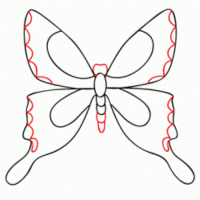 jak nakreslit motýl 13