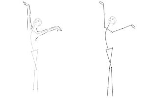 Как да нарисуваме балерина 1