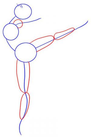 Как да нарисуваме балерина 11