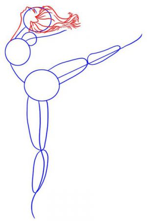 Как да нарисуваме балерина 12