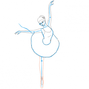 Как да нарисувате балерина 24