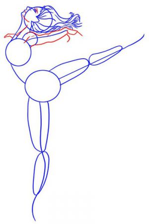 Как да нарисуваме балерина 13