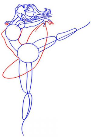 Как да нарисувате балерина 14