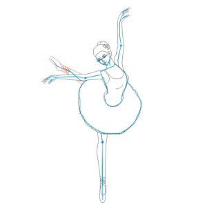 Как да нарисуваме балерина 25