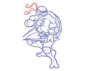 Jak nakreslit ninjovou želvu 10