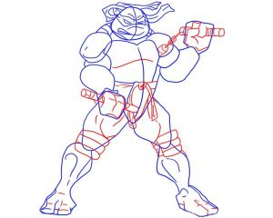 Jak nakreslit ninjovou želvu 22