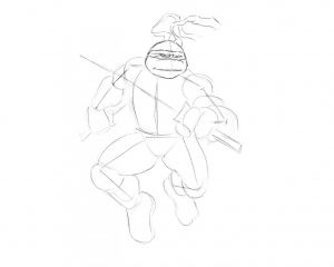 Jak nakreslit korytnačku-ninja 31