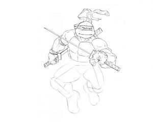 Jak nakreslit ninžskou želvu 36