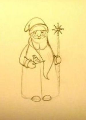 Jak nakreslit Santa Clause 9