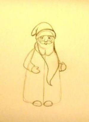 Jak nakreslit Santa Claus 7