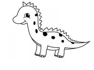 jak nakreslit dinosaur 19