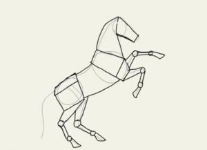 jak kreslit koně v tužce krok za krokem 16