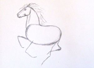jak kreslit koně v tužce krok za krokem 8