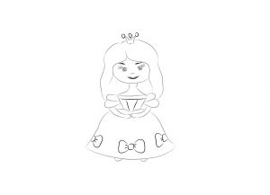 как да нарисувате принцеса 9
