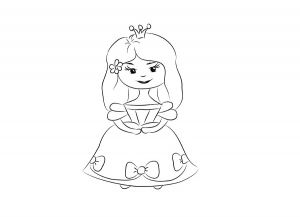 как да нарисувате принцеса 11