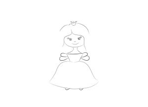 как да нарисувате принцеса 7