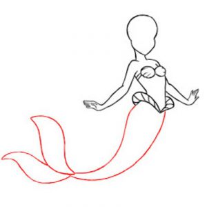 jak nakreslit mořskou pannu 12