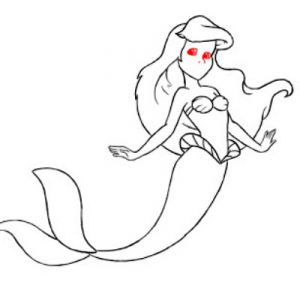 jak nakreslit mořskou pannu 15