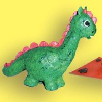 как да направите пластинен динозавър