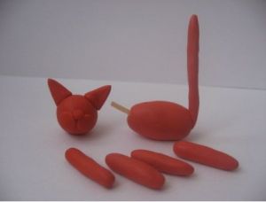 как да направите котка от пластилин 4