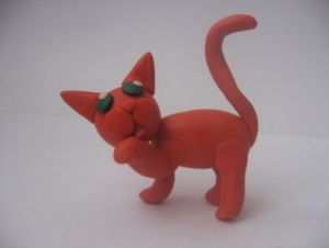 как да направите котка от пластилин 7