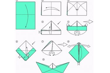 كيفية طي السفينة من الورق 1