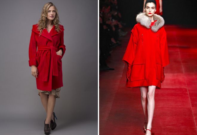 изображения с червено палто