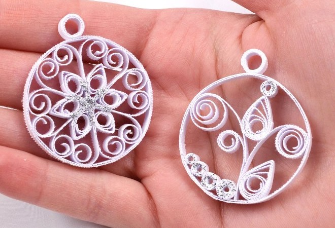 quilling الحرف رأس السنة الجديدة 15