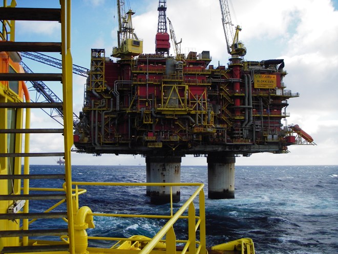 Norská platforma pro těžbu ropy Statfjord