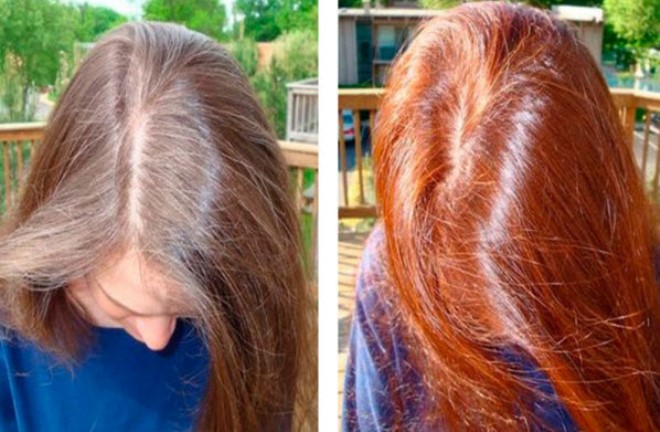 боядисване на руса коса с къна
