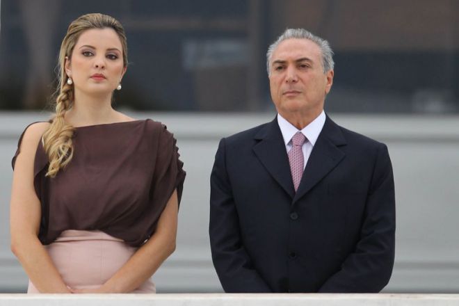 Президент на Бразилия и съпругата му