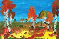 есенно ландшафтно рисуване за деца 9