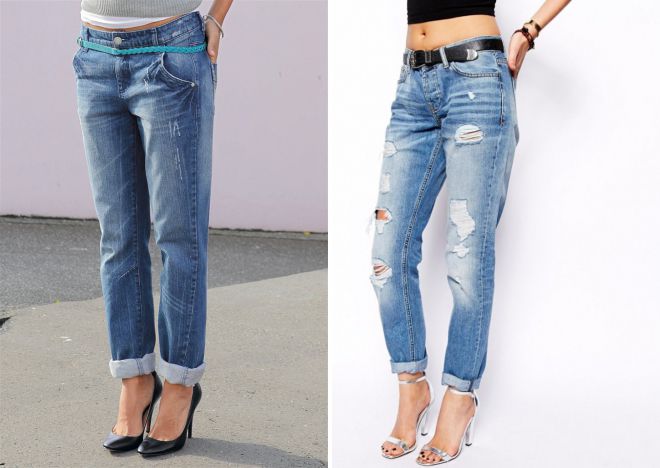 Zdobené džínové džínsy s poddanými