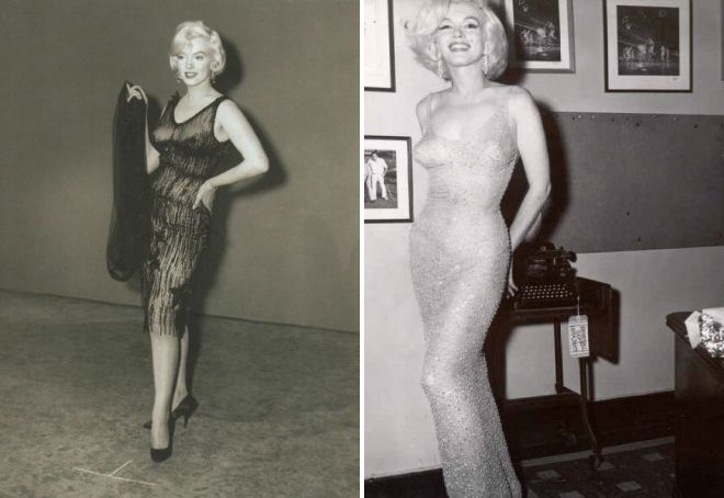 Marilyn Monroe v průhledných šatech