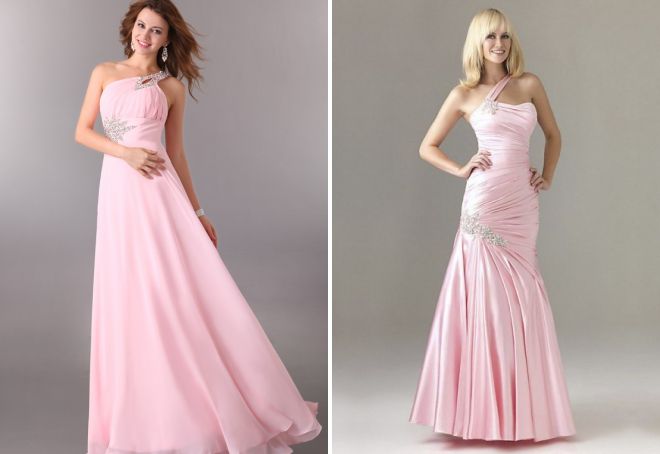 Вечерна розова рокля