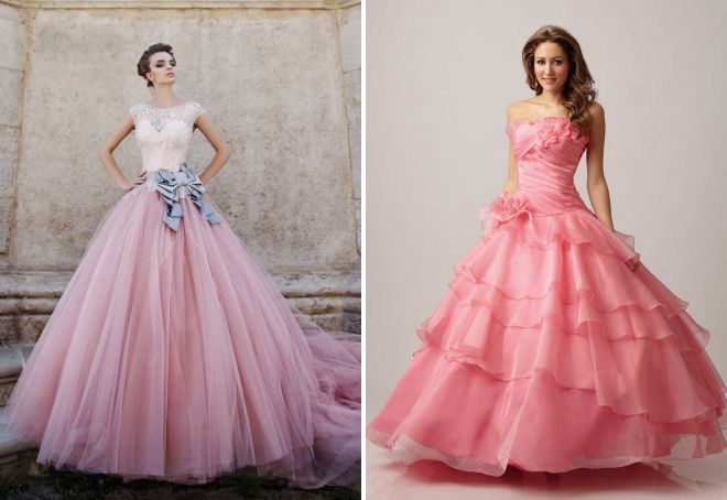 красиви розови рокли