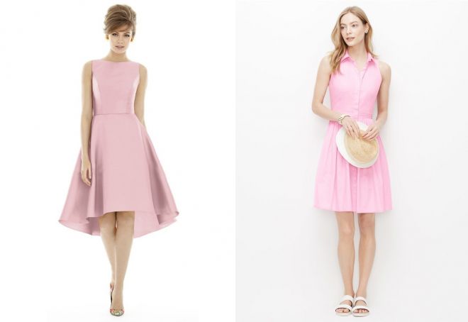 розови рокли за жени