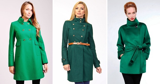 S tím, co nosit zelený kabát - výběr fotografií stylových snímků v kabátě zeleně